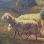 FROM XVIII-XIX CENTURIES - SHEPHERD WITH HERD IN THE STORM. OIL ON CANVAS SIGNED. SPAIN
