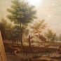 FROM ITALY. XVIII-XIX - LANDSCAPE WITH PEASANTS. OIL ON CANVAS.