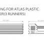4 New plastic atlas airline equipment drawers