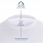 6-Pack, Premium Cotton Rich Men's Crew Neck T-Shirt Undershirt (Slim - Tight Fit). Wh