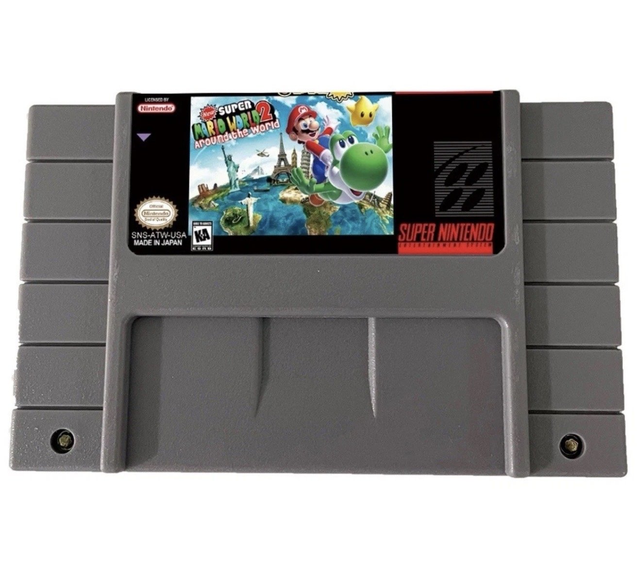 New Super Mario World 2: Around The World (SNES) Super Nintendo