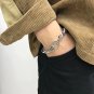 S925 Sterling Silver Bracelet cross men's bracelet fashion personality