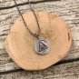 S925 Sterling Silver Necklace Sun God and moon god