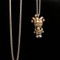 S925 Sterling Silver Necklace witch doll clown Pendant