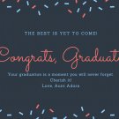 Red and Blue Confetti Congratulations Card PDF