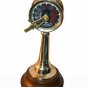 Brass Telegraph Wooden Base Home Decorative Table Collectible Gift 6 inch