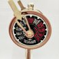 Brass Telegraph Wooden Base Home Decorative Table Collectible Gift 6 inch