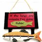 Wooden Key Holder Hooks Fish Style Wall Hanging Home Decorative