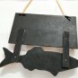 Wooden Key Holder Hooks Fish Style Wall Hanging Home Decorative