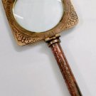 Brass Made Indian Magnifying Glass With Folding Style Feature Collectible Item