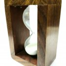 Wooden Frame Style Sand Timer 6 Inch Collectible Gift
