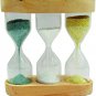 Handmade Indian Beautiful Attractive Wooden 3 Tube Sand Timer For Decoration