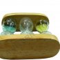Handmade Indian Beautiful Attractive Wooden 3 Tube Sand Timer For Decoration