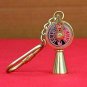 Set of 2 Brass Telegraph Keychain Collectible Gift