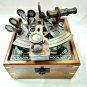 Antique Brass Nautical Sextant With Wooden Box Marine Collectible Gift