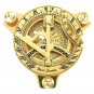 Brass Sundial Compass Shinny Triangle Shape Collectible Gift