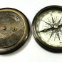 Antique Brass Nautical Calendar Compass Collectible Gift 3"
