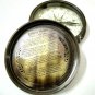 Antique Brass Nautical Calendar Compass Collectible Gift 3"