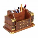 Wooden Pen Holder Tea Set Coaster Collectible Dinning Table Decorative