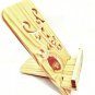 Wooden Mobile Stand Holder Best Use For Video Call And Charging Tabletop Item