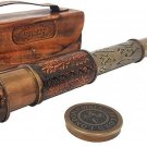 Brass Antique Attractive Telescope With Leather Box 14 Inch For Office Decor