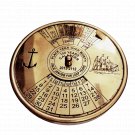 Beautiful Attractive Indian Made Brass Calendar Collectible Gift For Decoration