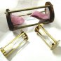 Wooden Sand Timer With Set Of 2 Brass Mini Sand Timer Collectible Gift