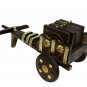 Wooden Tea Coaster Cart Style Dinning Table Decorative