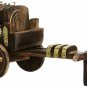 Wooden Tea Coaster Cart Style Dinning Table Decorative