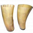 Set of 2 Horn Mug Drinking Beer Viking Collectible Gifting Item