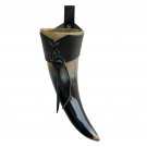 Medieval Viking Drinking Buffalo Horn Wedding Ceremonial With Leather Strap