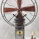 Antique Stirling Engine Powered Air Fan Kerosene Fan Handcrafted Fully Functional Solid Brass