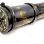 Antique style Brass folding Telescope with Leather Grey Cover Nautical Gift