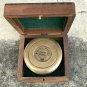 Brass Poem Compass Collectible Nautical With Wood Box Gift