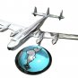 Aluminium Made Airplane Model Globe Base aircraft Desktop Decorative