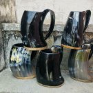Set Of 5 Pcs Horn Drinking Viking Mug Collectible Gift