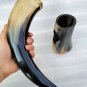 Horn Mug Drinking Beer Viking Style Brass Working On It Beautiful