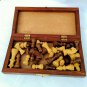 Wood Chess Box Portable Size Handmade Collectible gift