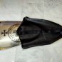 Medieval Armor Shield Solid Steel & Brass Full Size With Leather Cover belt