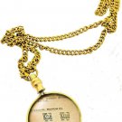 Brass Magnifying Glass necklace Magnifying Glass Portable Pocket Magnifier