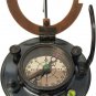 Gilbert & Sons London Brass Sundial Compass with Wooden Box