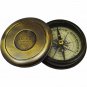 Antique Brass Nautical Poem Compass Collectible Gift 2 inch