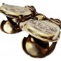 Brass Shiny Binocular Monocular Flap open Style With Leather cover Gift