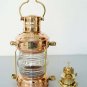 Set Of 2 Copper Brass Anchor Oil Lamp Vintage Hanging Table Decorative 14 "