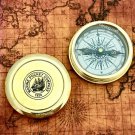 Brass Poem Compass Collectible Nautical Shiny Finish Gift