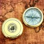 Brass Poem Compass Collectible Nautical Shiny Finish Gift
