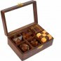 Wooden Puzzle game 6 Puzzle in one Wood box Collectible Gift