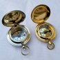 Brass Lid compass mini set of 2 Polished and nickel Gift