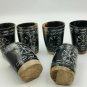 Royal Horn Made Shot Glass Set of 12 Vodka Shots Tequila Shots Glass wood base