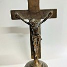 Real Antique Iron Made Jesus Statue Cross Statue For Decorative 6 inch